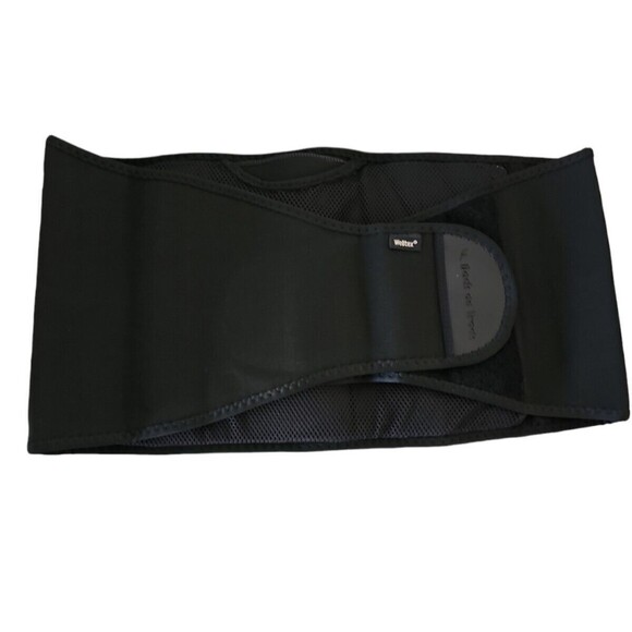 BACK ON TRACK Narrow Front Black Back Brace Size Large- Black -4 Way Stretch - Picture 1 of 7